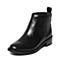 STACCATO/思加图冬季专柜同款黑色牛皮女靴9RA73DD6