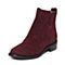 STACCATO/思加图冬季专柜酒红色同款羊皮女靴9RA72DD6