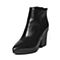 STACCATO/思加图冬季专柜同款黑色牛皮女靴9JY06DD6
