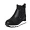 STACCATO/思加图冬季专柜同款黑色布女靴9JX06DD6