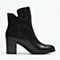STACCATO/思加图冬季专柜同款黑色牛皮女靴（毛里）9C904DD6