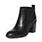 STACCATO/思加图冬季专柜同款黑色牛皮女短靴9C903DD6