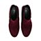 STACCATO/思加图冬季专柜同款酒红色羊皮女靴9C902DD6