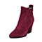 STACCATO/思加图冬季专柜同款酒红色羊皮女靴9C801DD6