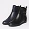 STACCATO/思加图冬季专柜同款黑色牛皮女靴9B804DD6