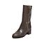 STACCATO/思加图冬季专柜同款深灰色牛皮女靴（毛里）9SF15DZ6