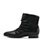 STACCATO/思加图冬季专柜同款黑色羊皮女靴9KH16DZ6