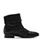 STACCATO/思加图冬季专柜同款黑色羊皮女靴9KH16DZ6