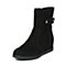 STACCATO/思加图冬季专柜同款黑色牛皮女靴9C302DZ6