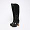 STACCATO/思加图冬季专柜同款黑色牛皮女靴9C708DG6