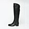 STACCATO/思加图冬季专柜同款黑色牛皮女靴9C601DG6