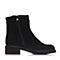 STACCATO/思加图冬季专柜同款黑色羊绒皮女皮靴MV001DD6
