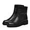 STACCATO/思加图冬季专柜同款黑色牛皮女皮靴MV001DD6