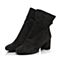 STACCATO/思加图冬季专柜灰色同款羊绒皮（绒里）女皮靴H5101DD6