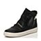 STACCATO/思加图冬季专柜同款黑色绵羊皮（绒里）女皮靴9UI42DD6