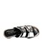 STACCATO/思加图夏季专柜同款银色牛皮女凉鞋F7101BL6