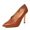 STACCATO/思加图春季专柜同款橙色牛皮女单鞋9VZ08AM6