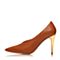 STACCATO/思加图春季专柜同款橙色牛皮女单鞋9VZ08AM6