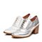 STACCATO/思加图春季专柜同款银色牛皮女单鞋9XA06AM6