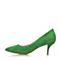 STACCATO/思加图春季专柜同款绿色羊皮女单鞋E4101AQ6
