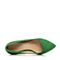 STACCATO/思加图春季专柜同款绿色羊皮女单鞋E4101AQ6