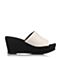 STACCATO/思加图夏季专柜同款白色牛皮女皮凉鞋9FH76BT6