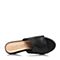 STACCATO/思加图夏季专柜同款黑色牛皮女皮凉鞋9FH76BT6
