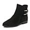 STACCATO/思加图冬季专柜同款黑色羊绒皮绒里女皮靴9KH18DD6