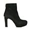 STACCATO/思加图冬季专柜同款黑色羊绒皮绒里女皮靴9C701DD6
