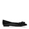 STACCATO/思加图春季专柜同款黑色牛皮女浅口鞋9SD32AQ7