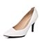 STACCATO/思加图春季专柜同款白色牛皮女单鞋9UE35AQ7