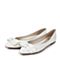 STACCATO/思加图2017春季专柜同款牛皮白色漆皮女单鞋9SD32AQ7
