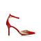 STACCATO/思加图春季专柜同款红/白色牛皮女凉鞋9OV07AK7