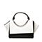 STACCATO/思加图春季专柜同款白/黑色牛皮时尚女提包X1497AN7