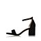 STACCATO/思加图夏季专柜同款羊绒皮黑色女凉鞋9E803BL7
