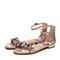 STACCATO/思加图夏季专柜同款粉色水钻女皮凉鞋9E908BL7