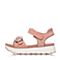 STACCATO/思加图夏季专柜同款粉色绒面水钻女凉鞋9F202BL7