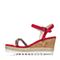 STACCATO/思加图夏季专柜同款羊绒皮革女皮凉鞋9F604BL7
