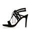 STACCATO/思加图夏季专柜同款优雅绑带女皮凉鞋9G303BL7