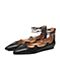 STACCATO/思加图2017春季专柜同款黑色牛皮女单鞋UG21DAQ7