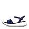 STACCATO/思加图夏季专柜同款蓝色女厚底皮凉鞋K2101BL7