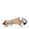 STACCATO/思加图夏季专柜同款银色牛皮贴膜PU女凉鞋9E907BL7