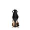 STACCATO/思加图春季专柜同款黑色羊皮中空女凉鞋9UE40AK7