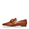 STACCATO/思加图秋季专柜同款棕色牛皮女皮鞋9D905CM7