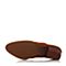 STACCATO/思加图秋季专柜同款棕色绒面羊皮系带女皮鞋9H303CM7