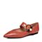 STACCATO/思加图秋季专柜同款红色油蜡羊皮尖头浅口鞋9UG34CQ7
