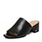 STACCATO/思加图夏季专柜同款黑色绵羊皮女皮拖鞋9F102BT7