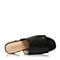 STACCATO/思加图夏季专柜同款黑色绵羊皮女皮拖鞋9F102BT7