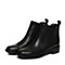 STACCATO/思加图冬季专柜同款黑色打蜡胎牛皮绒里女皮靴9RA12DD7