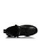 STACCATO/思加图2017年冬季专柜同款黑色打蜡牛皮绒里女皮靴9K204DD7